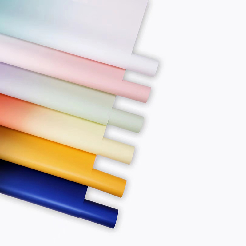 Premium Gradient Blomsterbuket Indpakningspapir