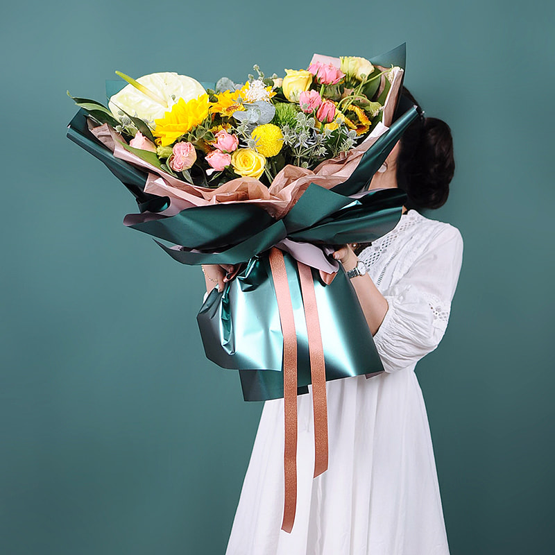 Heavy Metal Light Shadow Bouquet Indpakningspapir